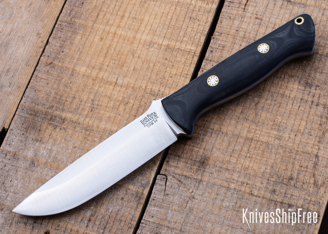 Bark River Knives Bravo 1.25 CPM 3V Black Suretouch Matte
