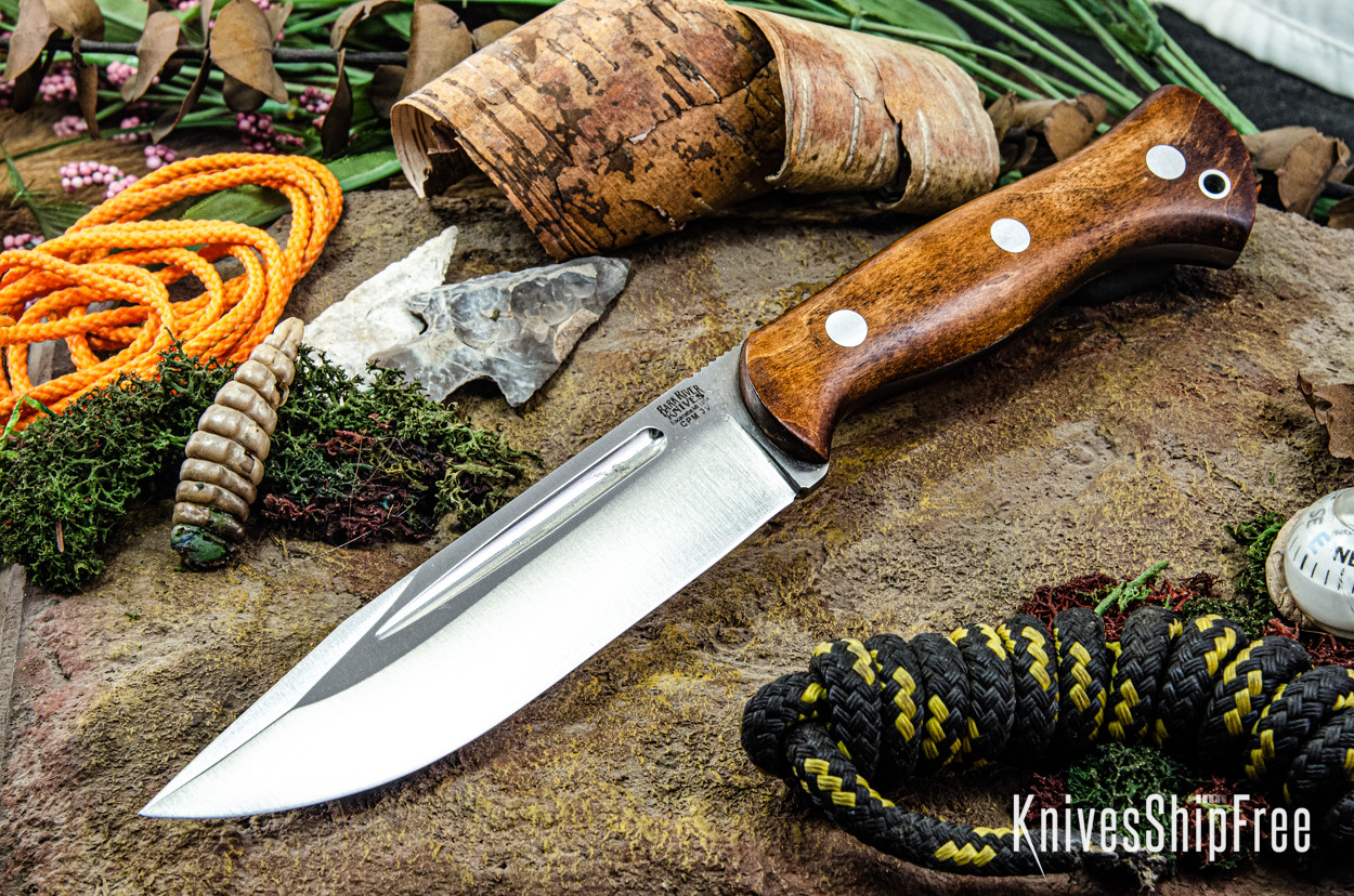 Bark River Knives 1909 Michigan Bowie Stacked Leather