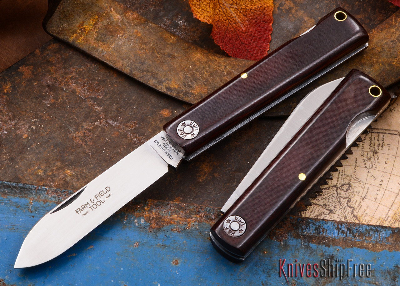 Buy Great Eastern Cutlery #99 Farm & Field - Ships Free - Maroon Linen ...