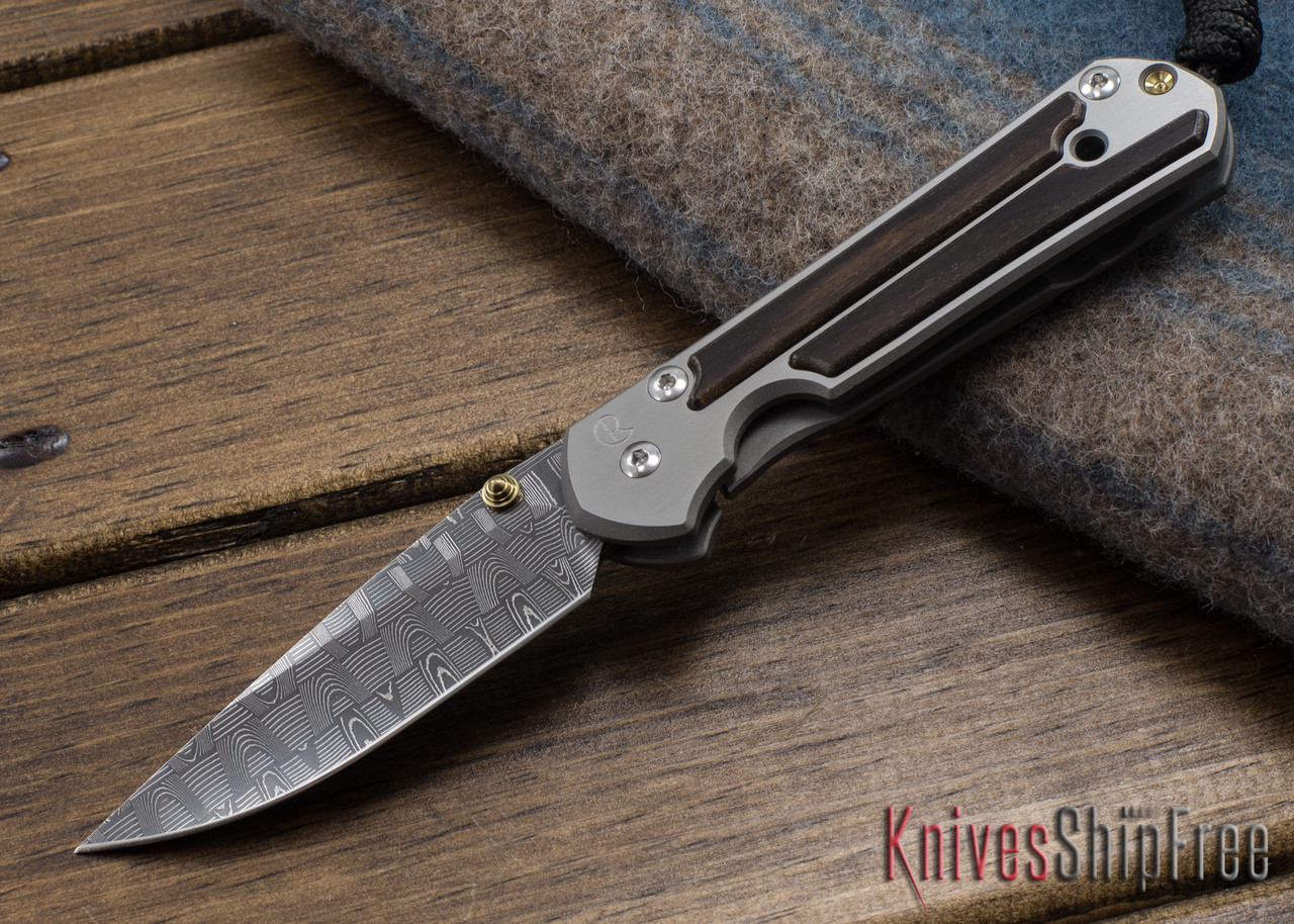 Chris Reeve Knives: Small Sebenza 21 - Macassar Ebony Inlay
