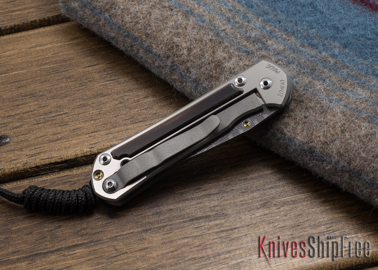 Chris Reeve Knives: Small Sebenza 21 - Macassar Ebony Inlay