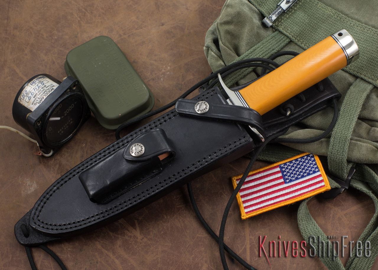 Randall Made Knives: Model 14 Attack - Yellow Micarta - Stainless