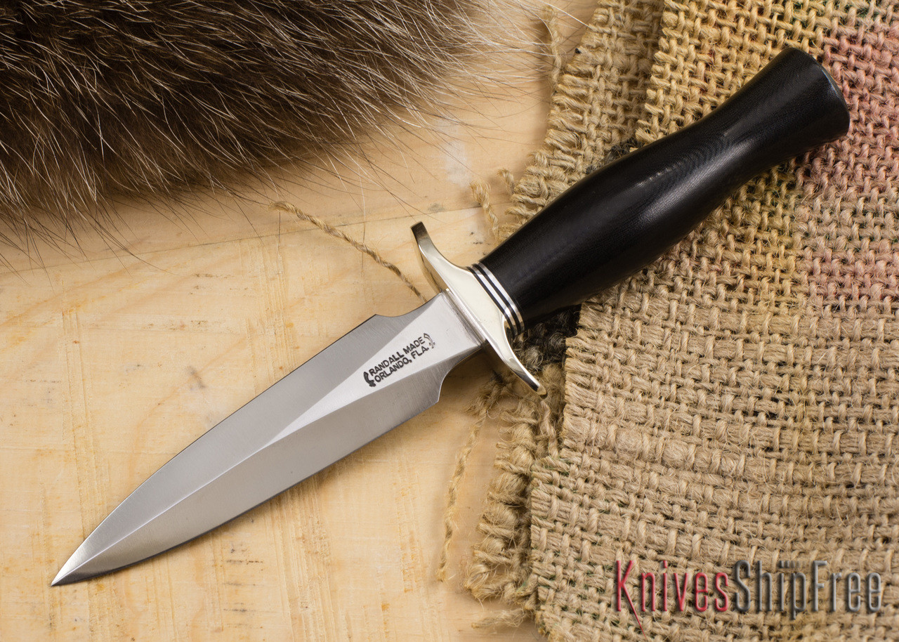 Randall Made Knives: Model 2-4 Letter Opener - Black Micarta - 206