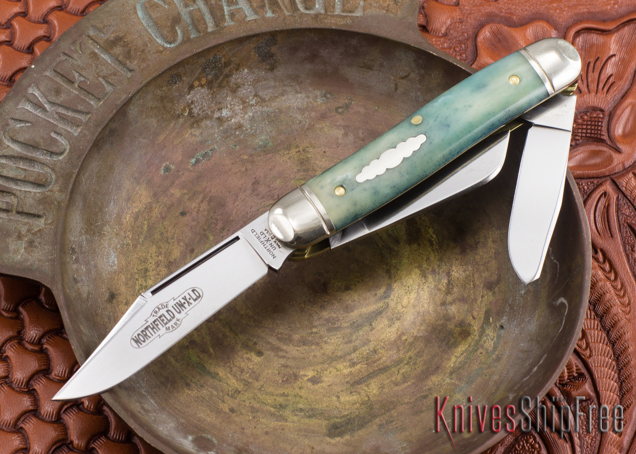 Great Eastern Cutlery: #66 Northfield UN-X-LD - Calf Roper - Blue