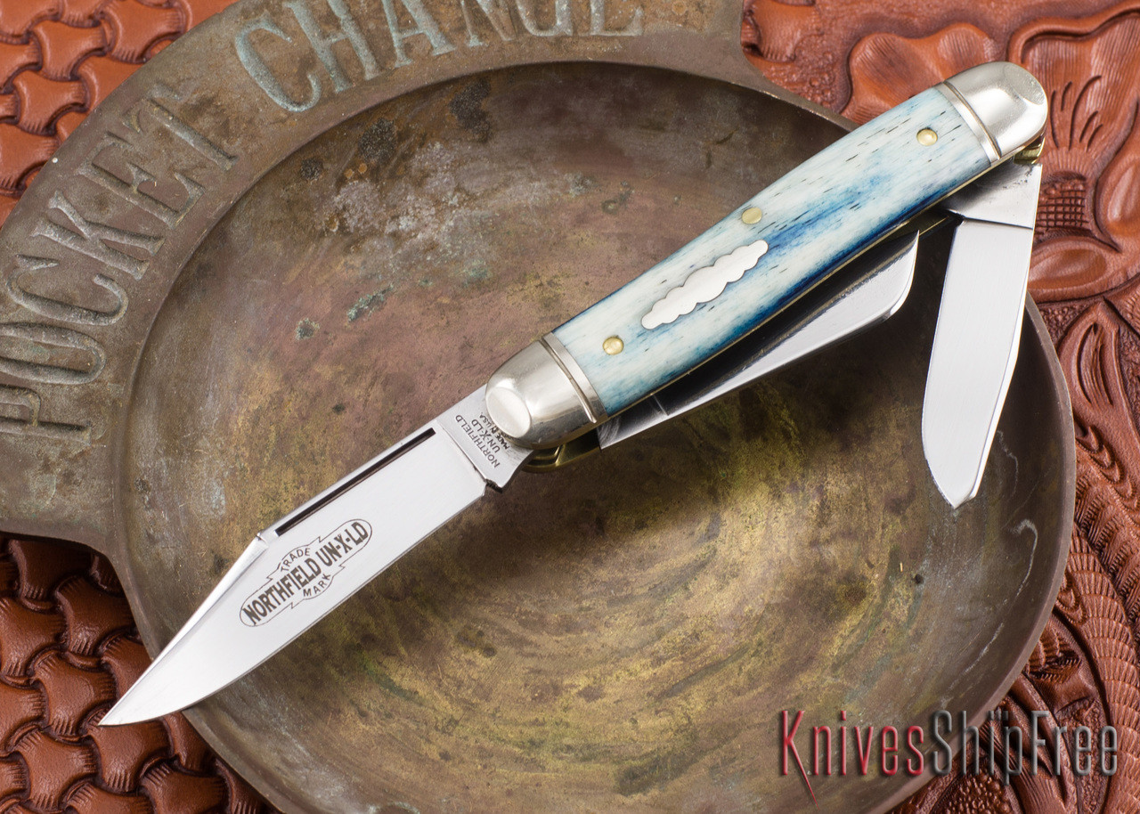 Great Eastern Cutlery: #66 Northfield UN-X-LD - Calf Roper - Blue