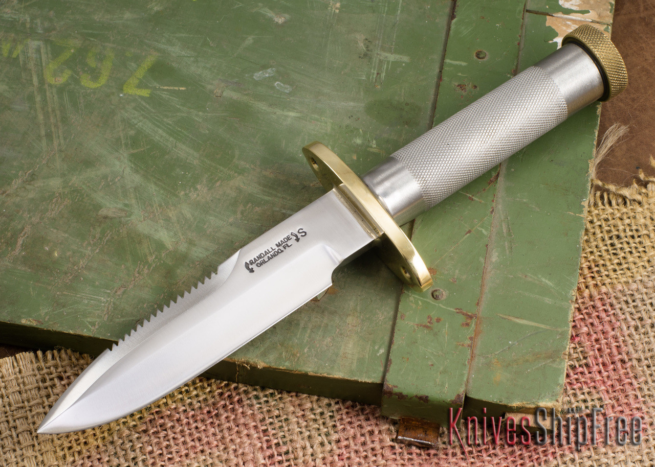 Randall Made Knives: Model 18 Attack Survival Knife - Knurled