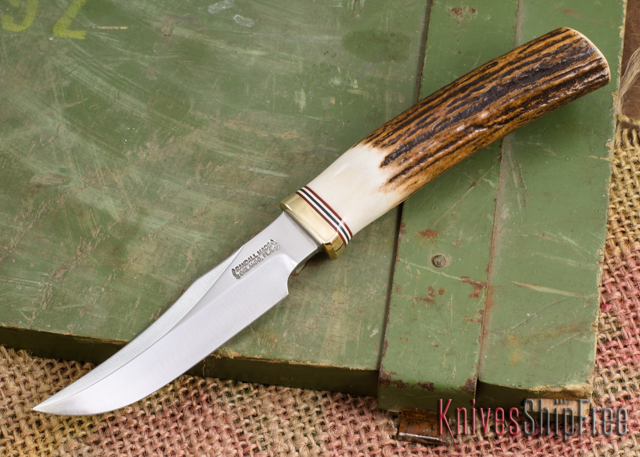 Randall Made Knives: Model 8-4 Old Style Trout and Bird Knife - Stag