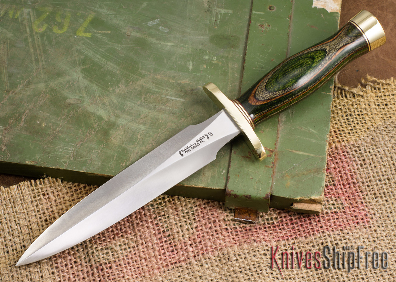 Randall Made Knives: Model 2-7 Fighting Stiletto - Laminated Wood