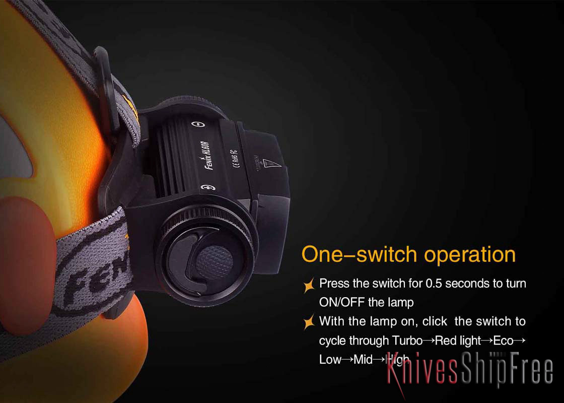 Fenix Lights: HL60R Headlamp - Rechargeable Li-Ion Battery