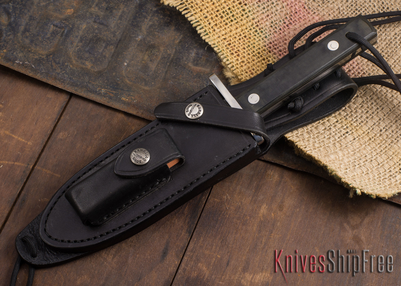 Randall Made Knives: Model 17 Astro - Black Micarta - 120701
