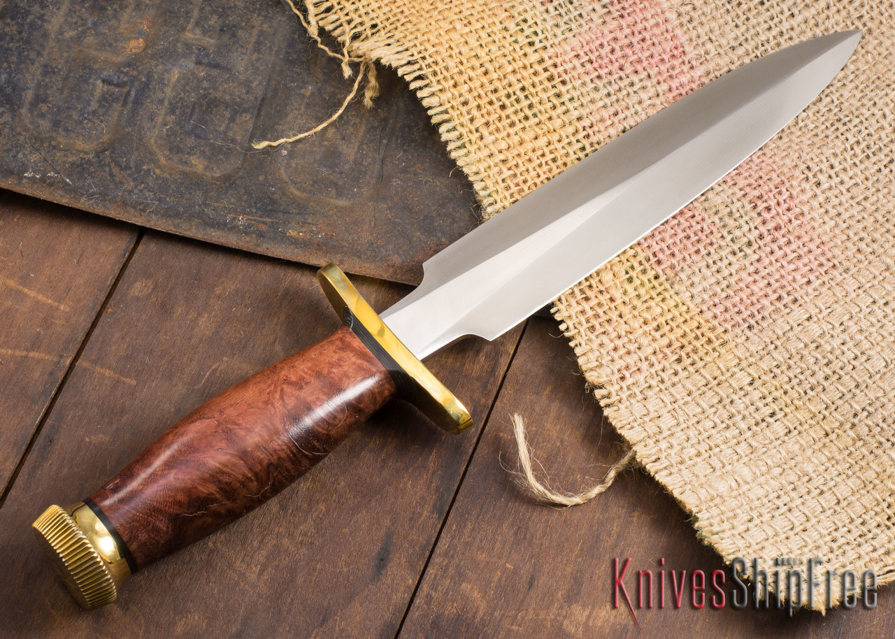 Randall Made Knives: Model 2-8 Fighting Stiletto - Thuya Burl - 120716