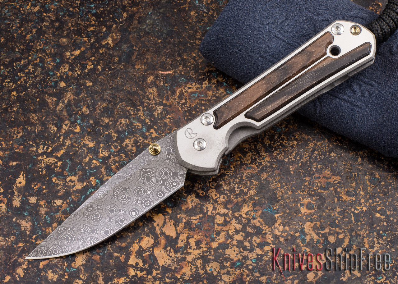 Chris Reeve Knives: Small Sebenza 21 - Macassar Ebony - Raindrop
