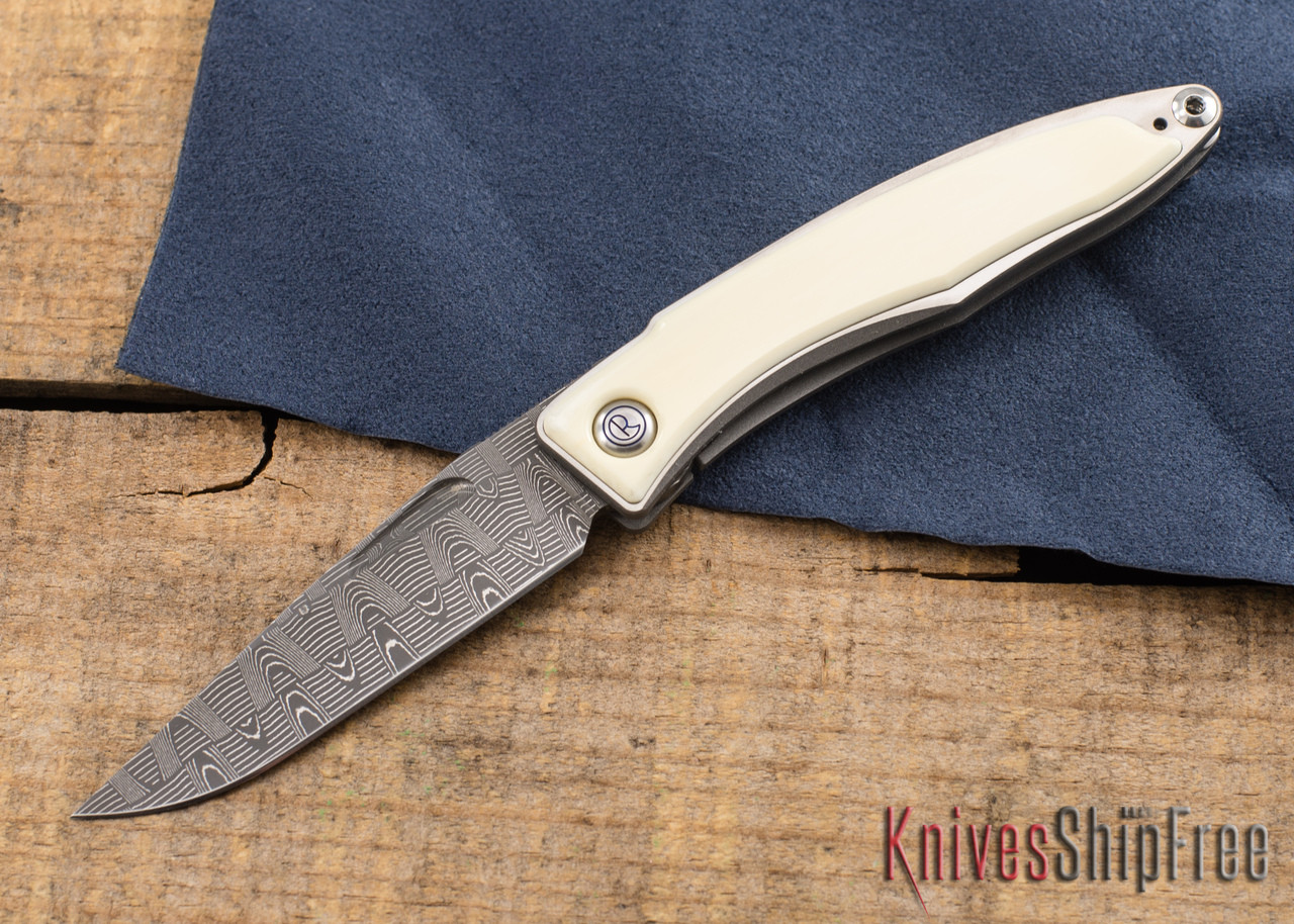 Chris Reeve Knives: Mnandi - Mammoth Ivory - Basketweave Damascus