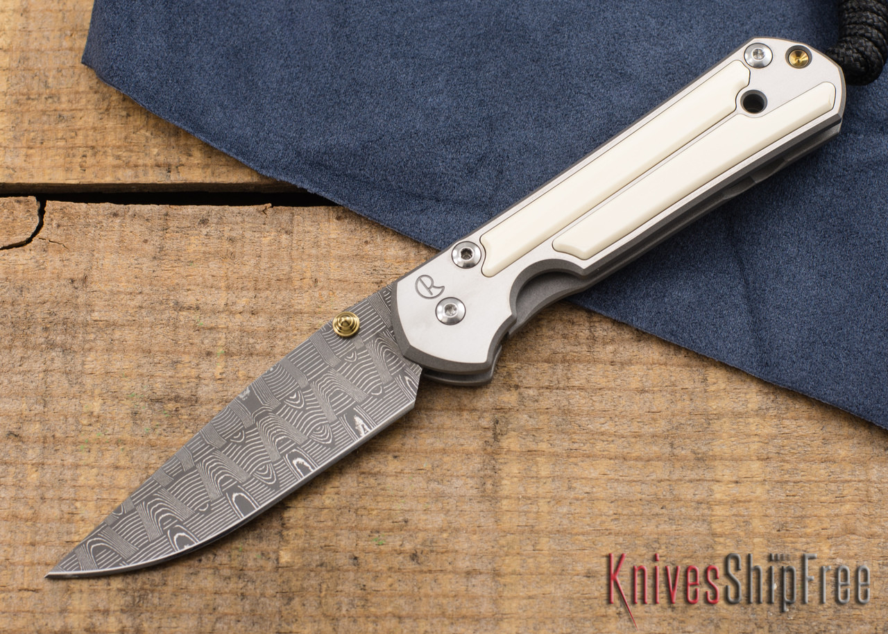 Chris Reeve Knives: Small Sebenza 21 - Mammoth Ivory - Basketweave