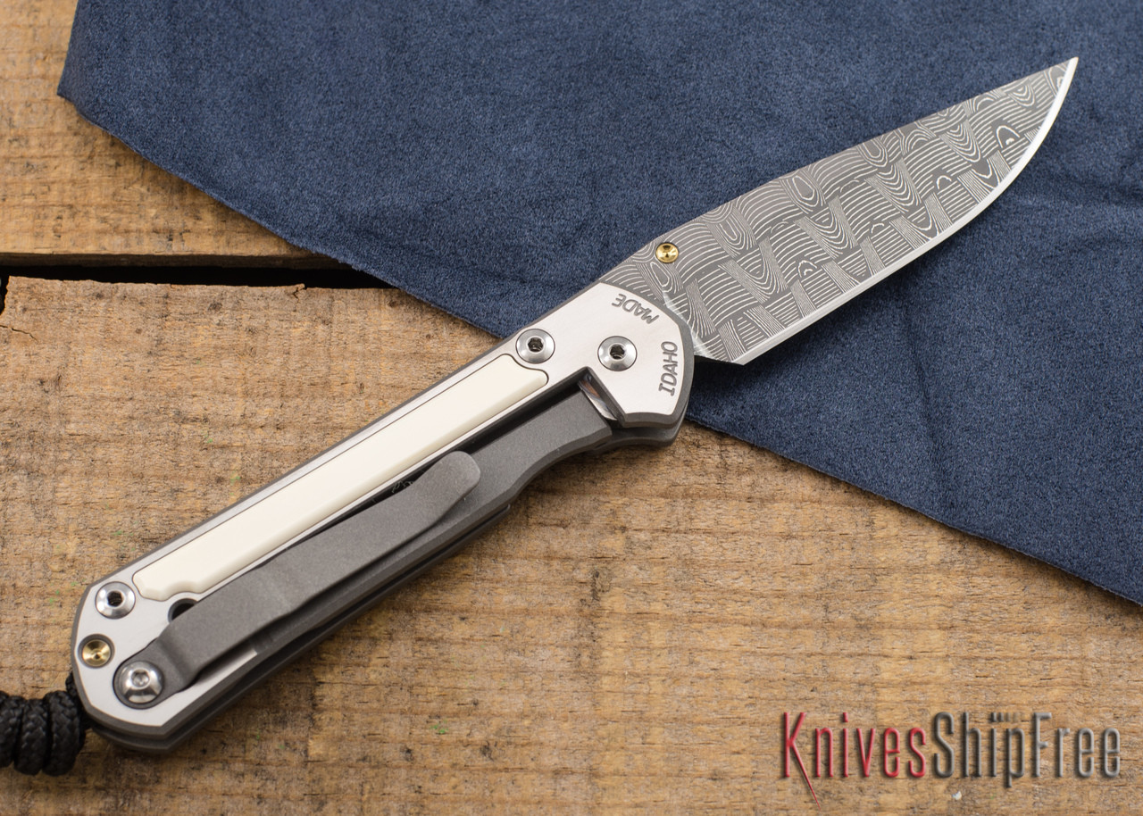 Chris Reeve Knives: Small Sebenza 21 - Mammoth Ivory - Basketweave