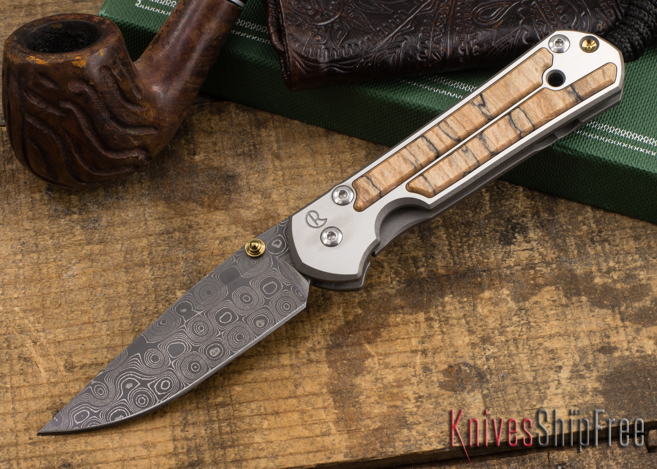 Chris Reeve Knives: Small Sebenza 21 - Spalted Beech - Raindrop