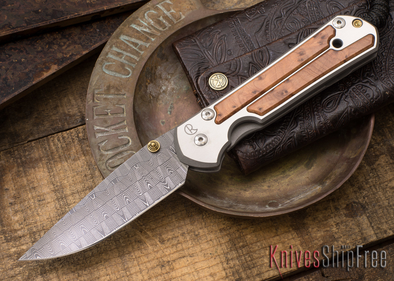 Chris Reeve Knives: Large Sebenza 21 - Box Elder Burl