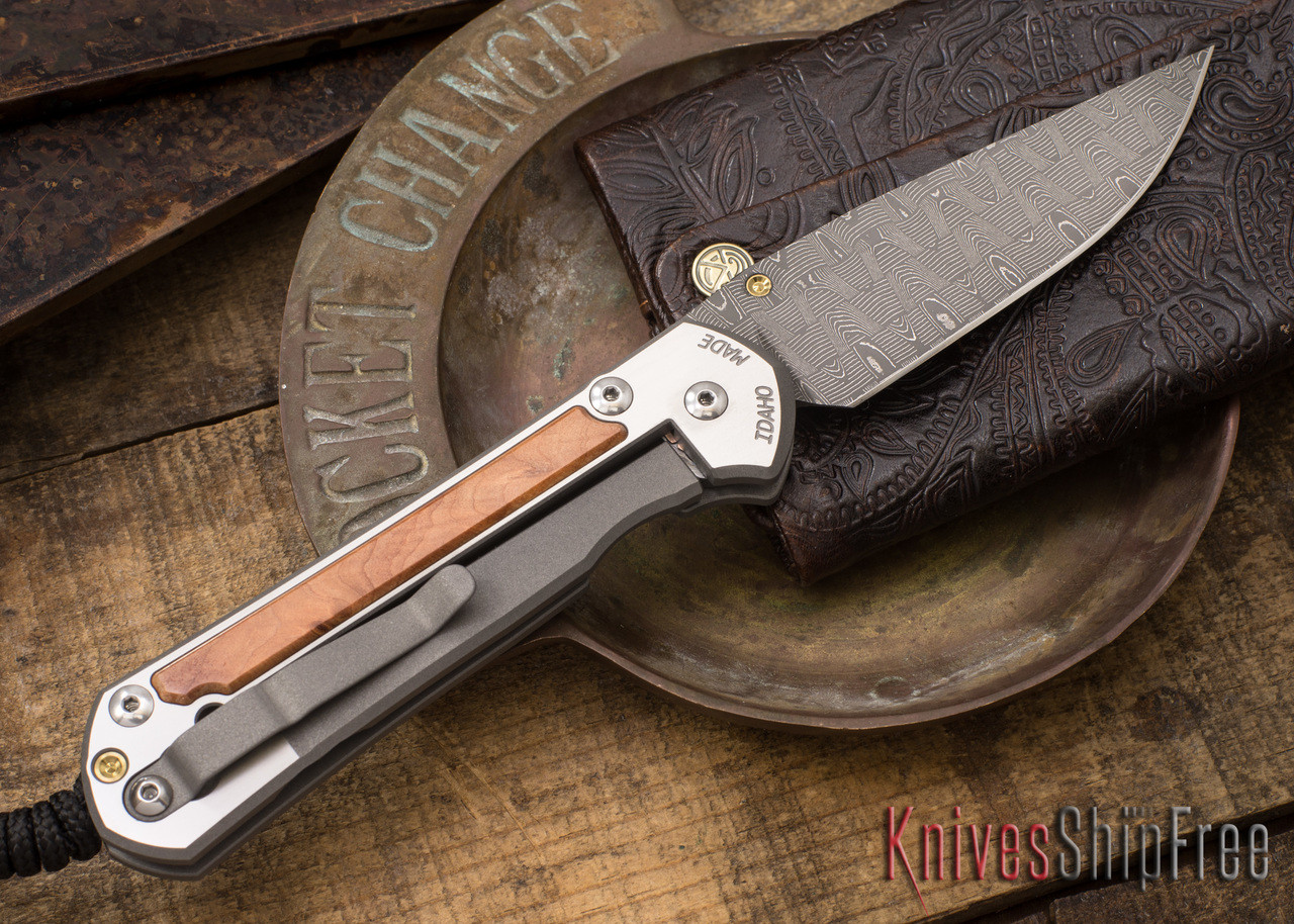 Chris Reeve Knives: Large Sebenza 21 - Thuya Burl - Basketweave