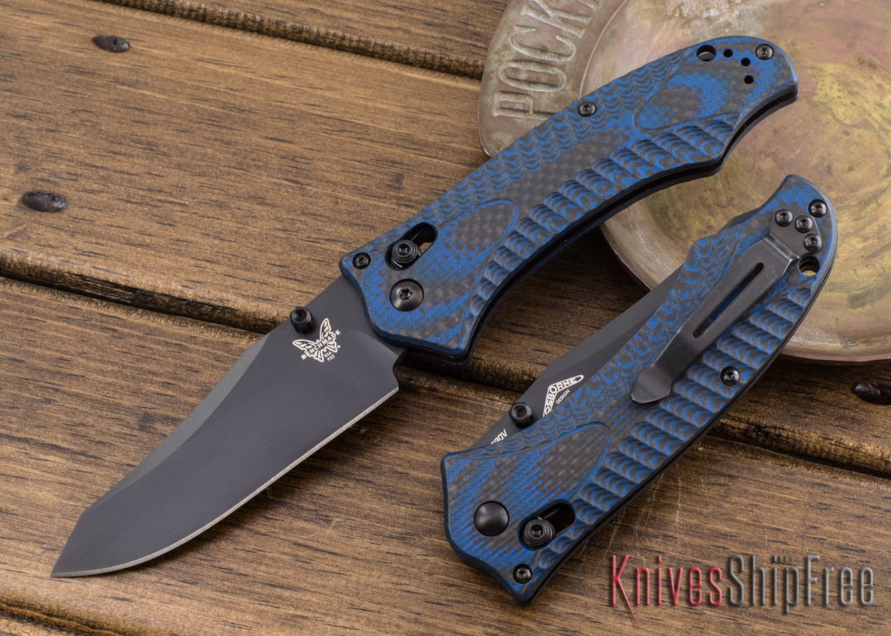 Benchmade Knives: 950BK-1801 Rift - Limited Edition - Carbon Fiber/Blue ...