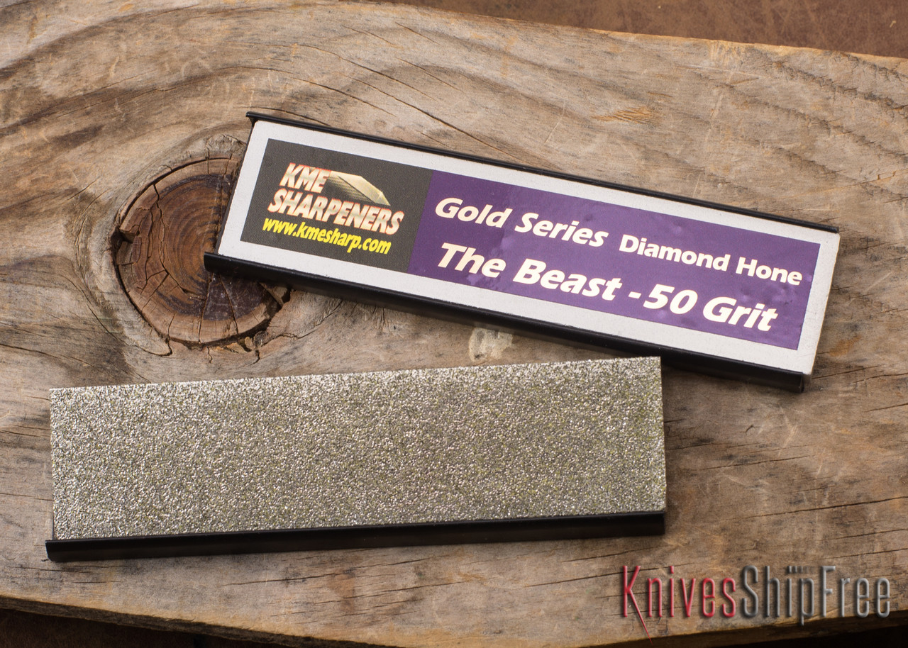 KME Precision Knife Sharpening System - The Beast 50-Grit Diamond Stone