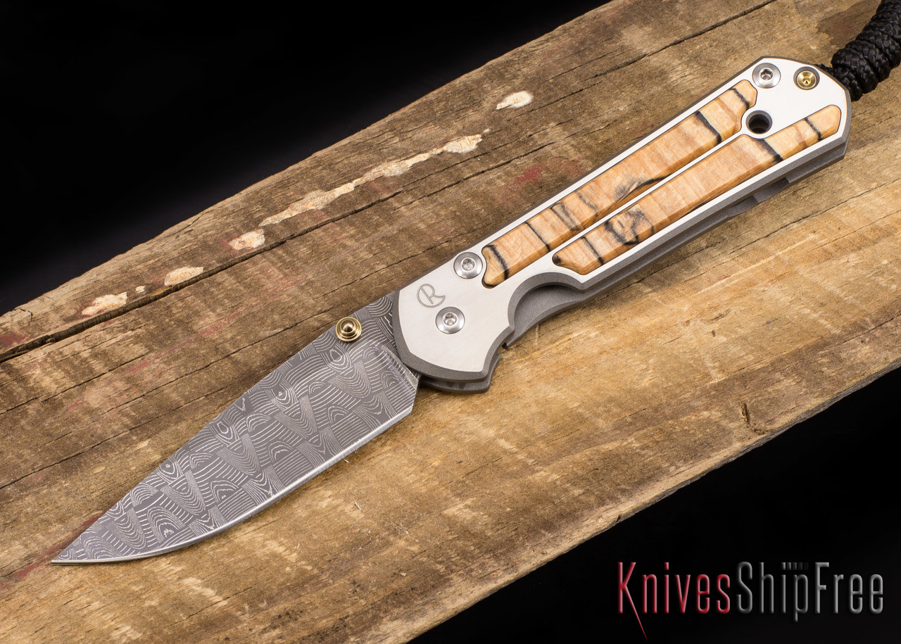 Chris Reeve Knives: Small Sebenza 21 - Spalted Beech - Basketweave
