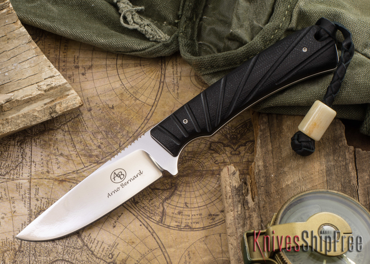 【新品・送料込】a.Mag BERNARDO BADER Arno Bernard Knives: Badger - Black G-10