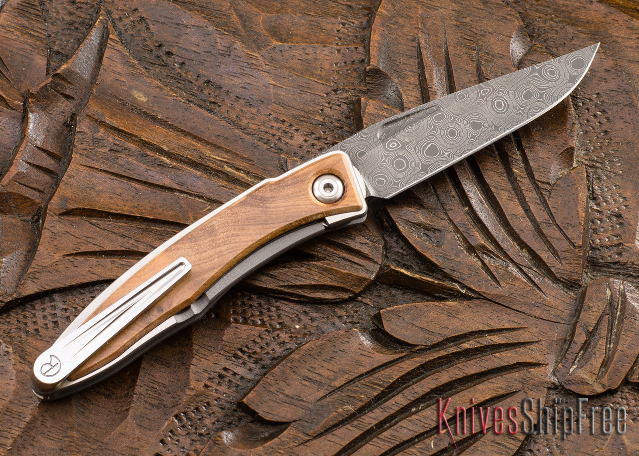 Chris Reeve Knives: Mnandi - Thuya Burl - Chad Nichols Raindrop