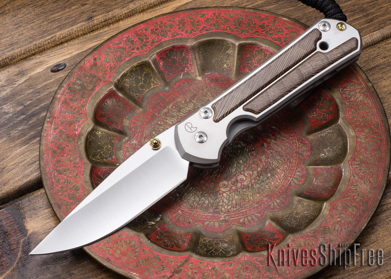 Chris Reeve Knives: Large Sebenza 21 - Striped Platan - 090602