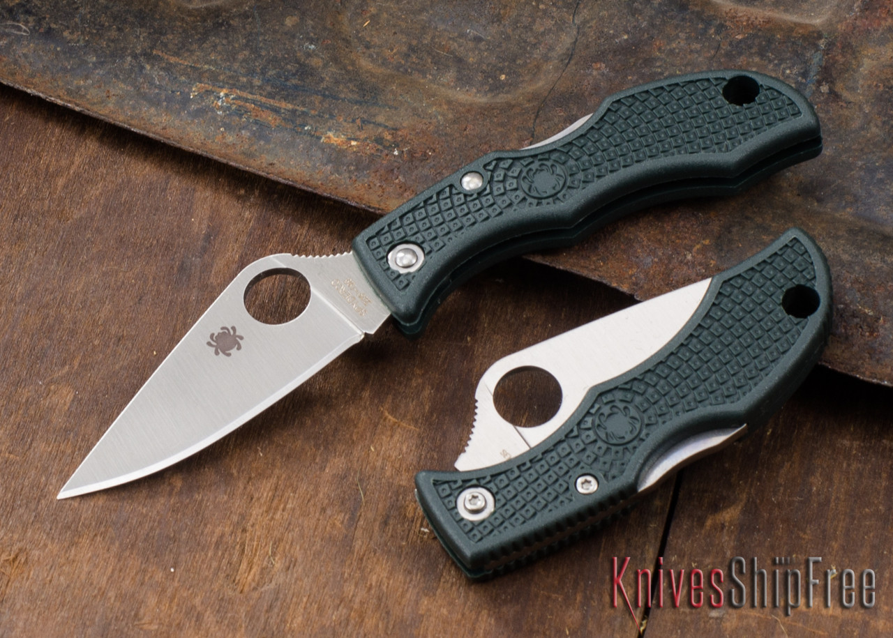 Spyderco: Ladybug 3 - Plain Edge - British Green FRN - ZDP-189