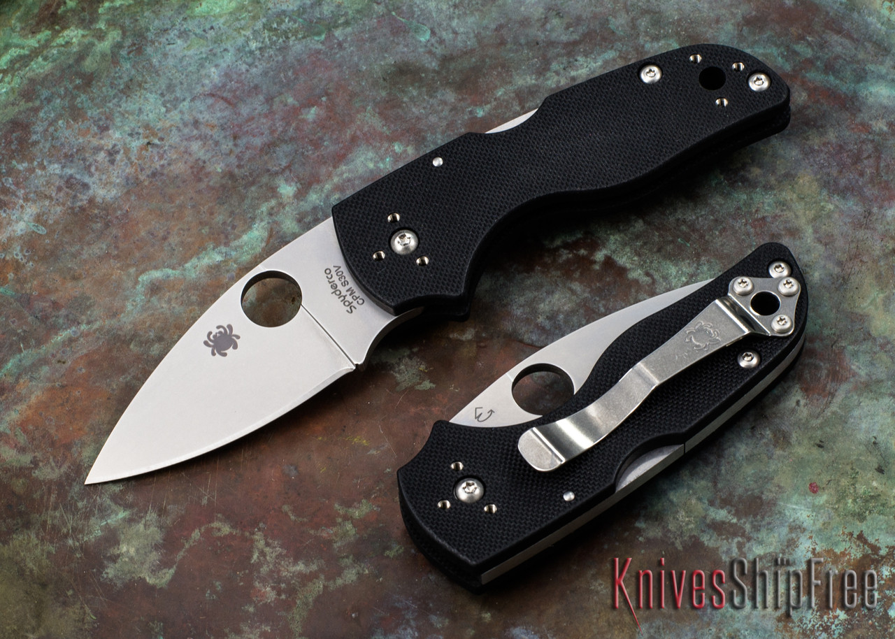 わかlil Spyderco Lil' Native, Lockback, S30V, Black G10