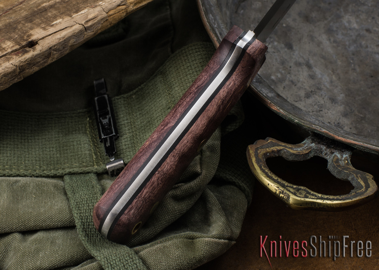 L.T. Wright Knives: Genesis - Scandi Grind - CPM 3V - Dark Curly