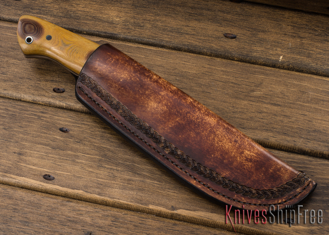 Joe Louis Knives: Ranch Hand - Antique Micarta - 1084 Steel - #01