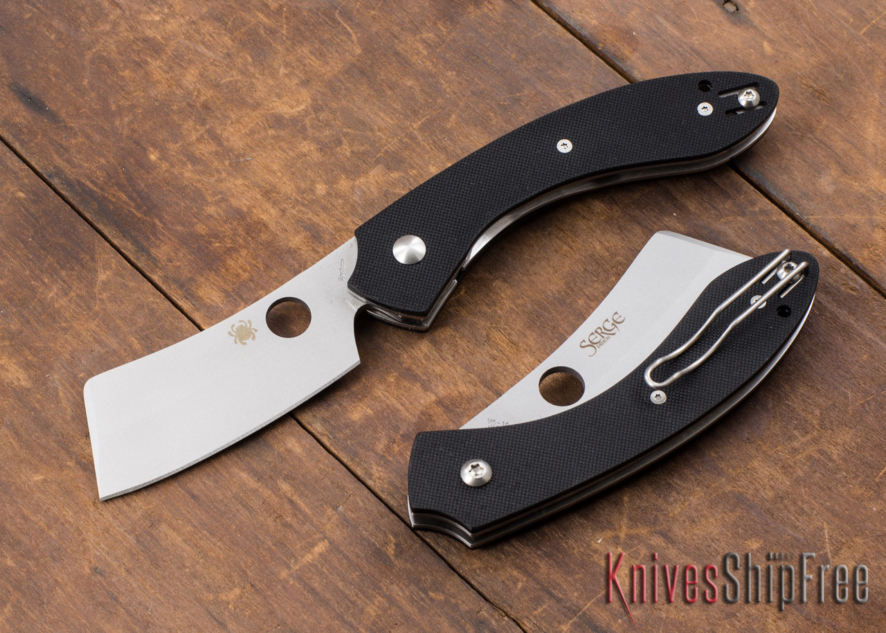 Spyderco: Roc - Serge Panchenko Folding Cleaver - LinerLock Spyderco: Roc - Serge Panchenko Folding Cleaver - LinerLock
