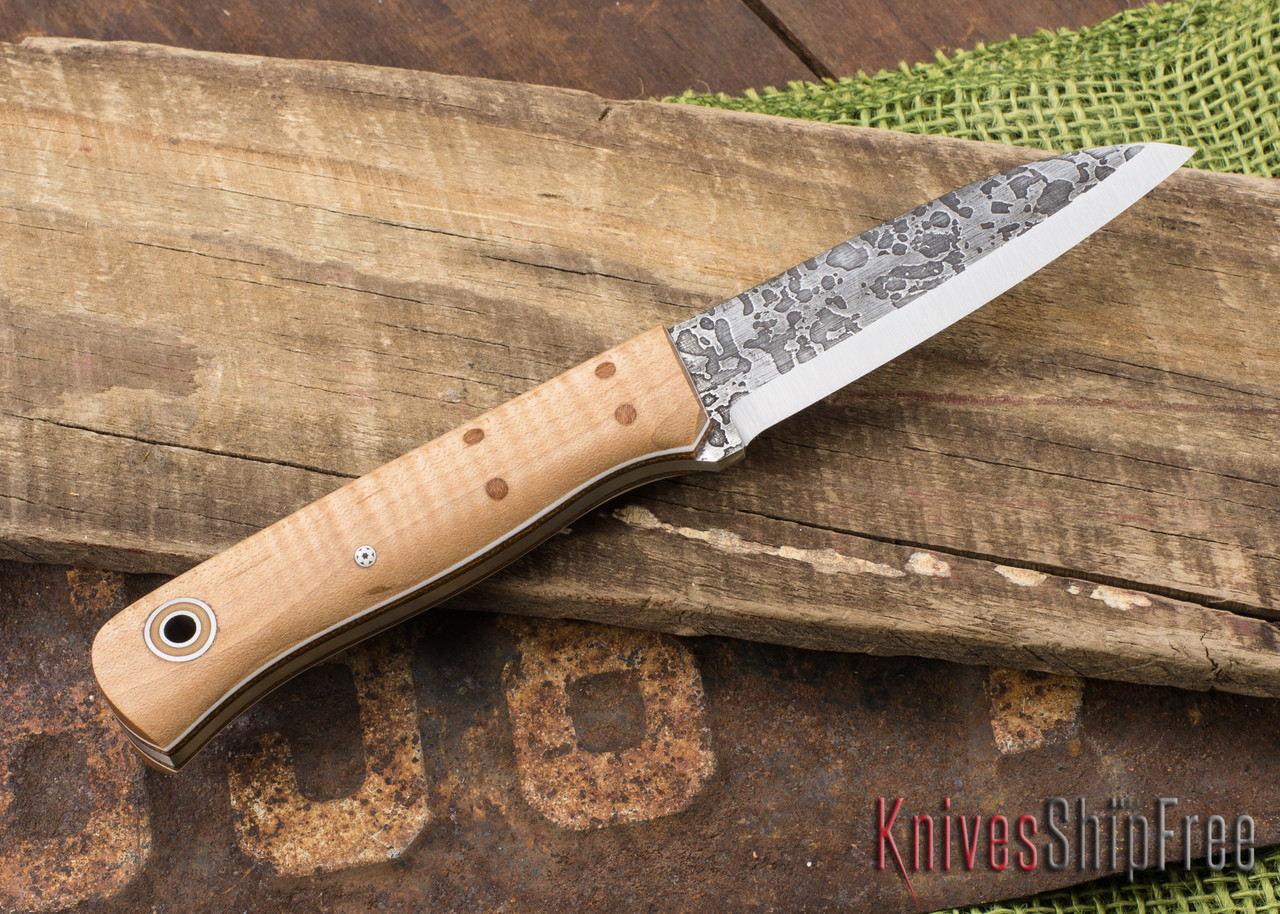 Fiddleback Forge: Bushraptor - Curly Maple - Natural & White
