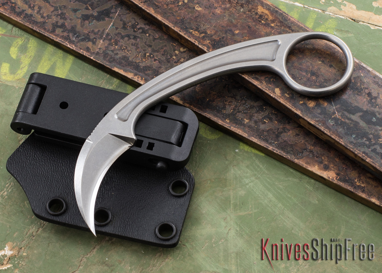 Bastinelli Knives: Pika - Stonewashed N690CO - Karambit by Doug