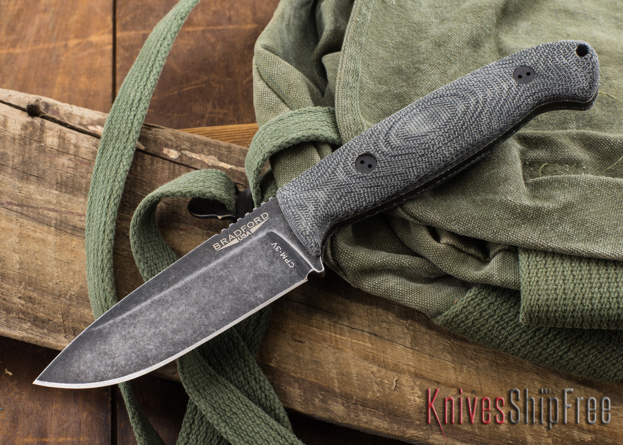 Bradford Knives: Guardian 4.5 - 3D Black Micarta - CPM-3V - Nimbus