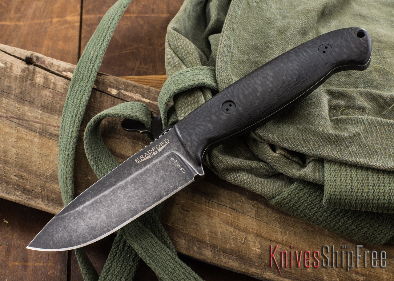 Bradford Knives: Guardian 4.5 - 3D Carbon Fiber - CPM-3V - Nimbus