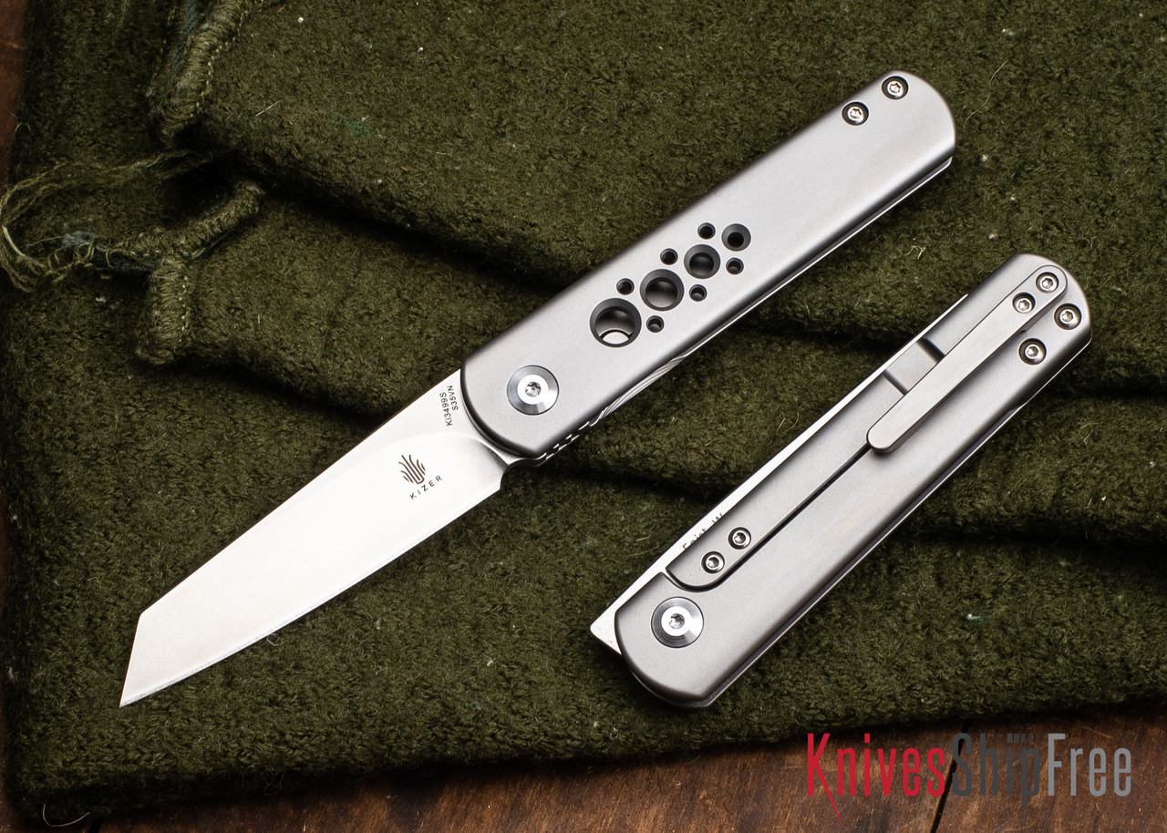 Kizer Cutlery: Feist Wharncliffe - Lundquist Front Flipper