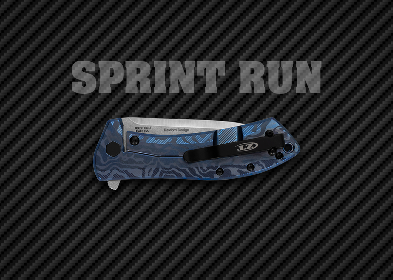 Zero Tolerance: 0801TIBLU Sprint Run | KnivesShipFree