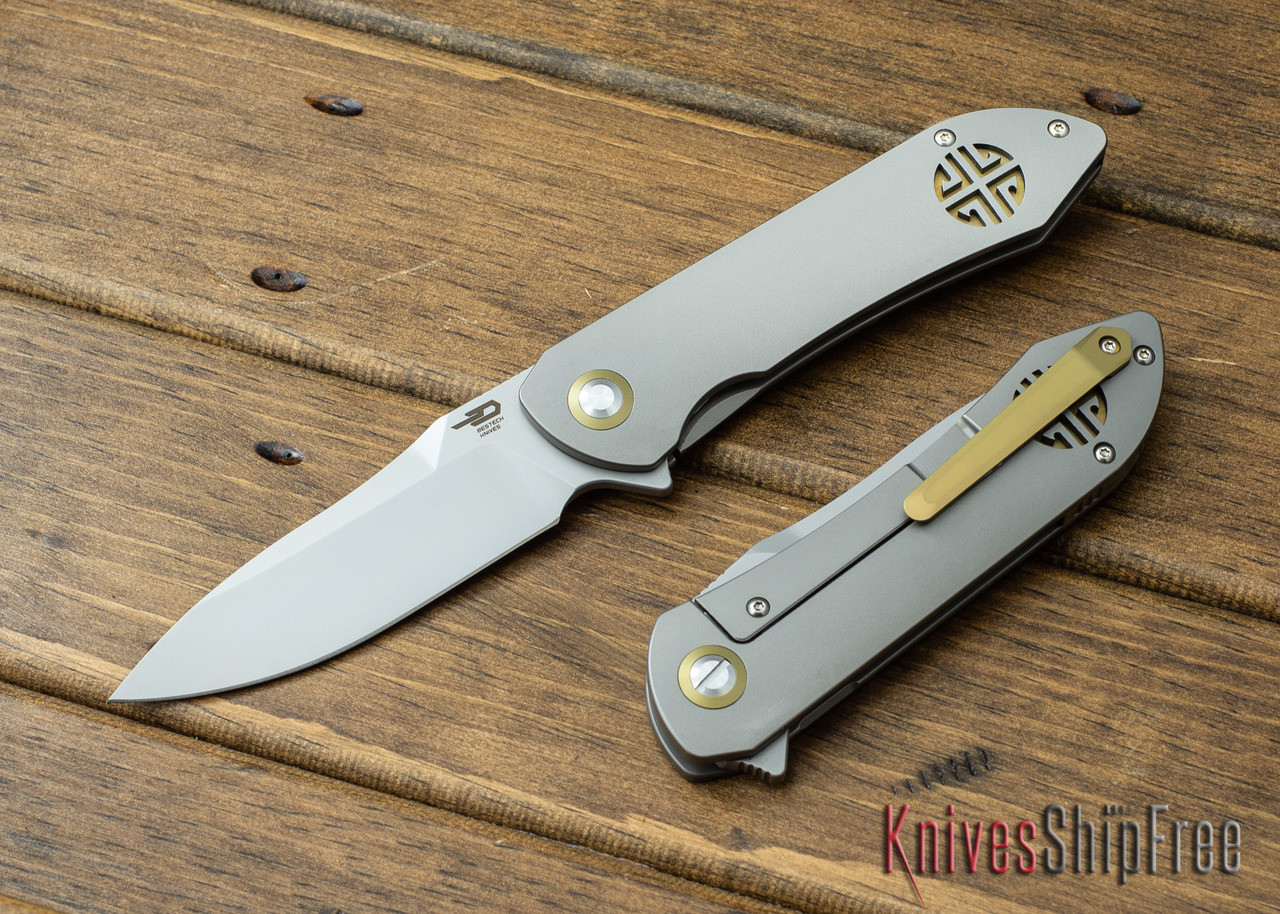 Bestech Knives: Emperor - Titanium Framelock - CPM-S35Vn