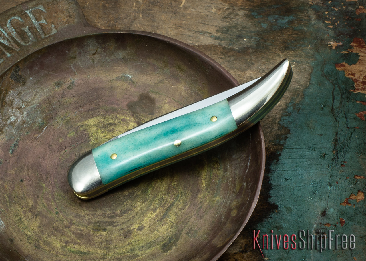 Great Eastern Cutlery: #12 Tidioute - Toothpick - Aqua Camel Bone #12