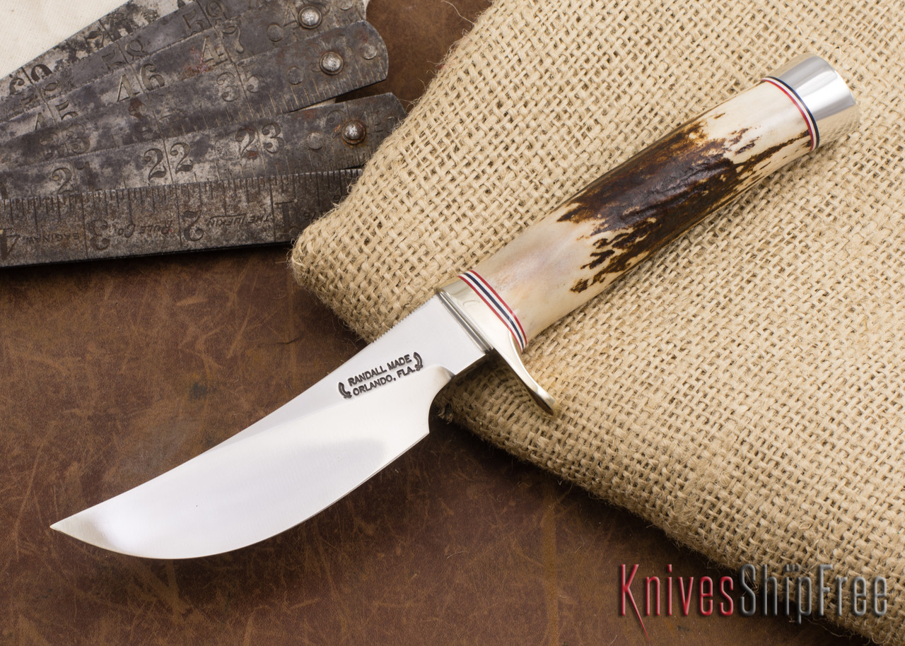 Randall Made Knives: Model 20 Yukon Skinner - Stag - Nickel Silver