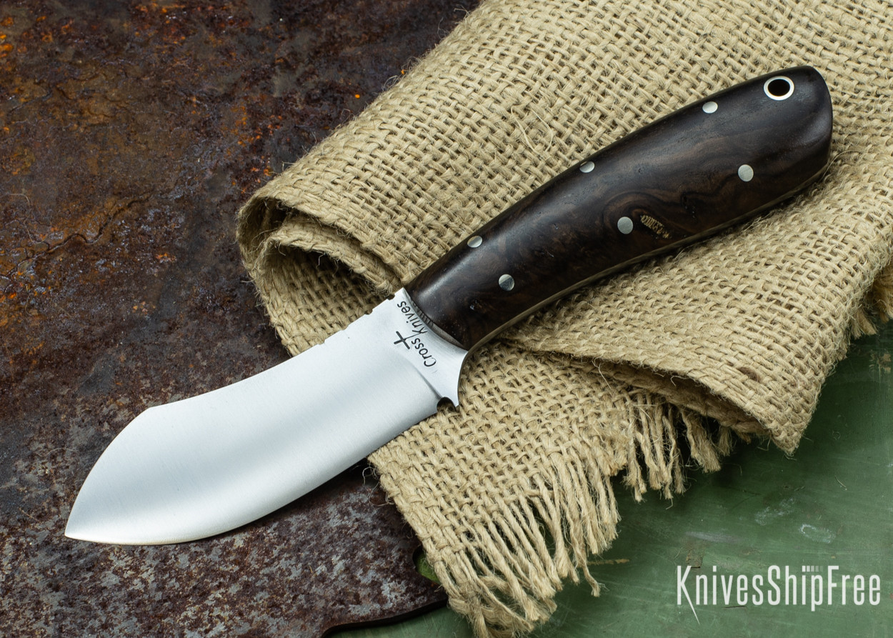 Cross Knives: Lil Muk - Stabilized Turkish Walnut - 120505