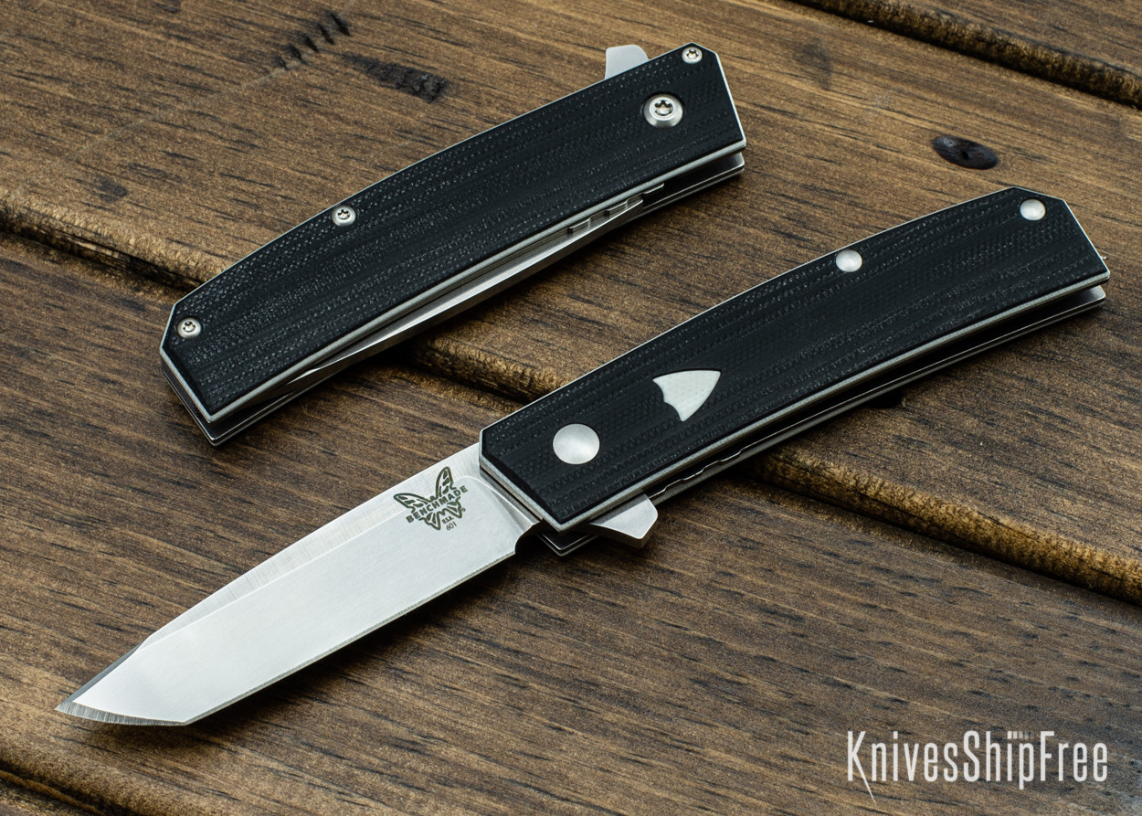 Benchmade Knives: 601 Tengu Flipper - Jared Oeser Design - Black G