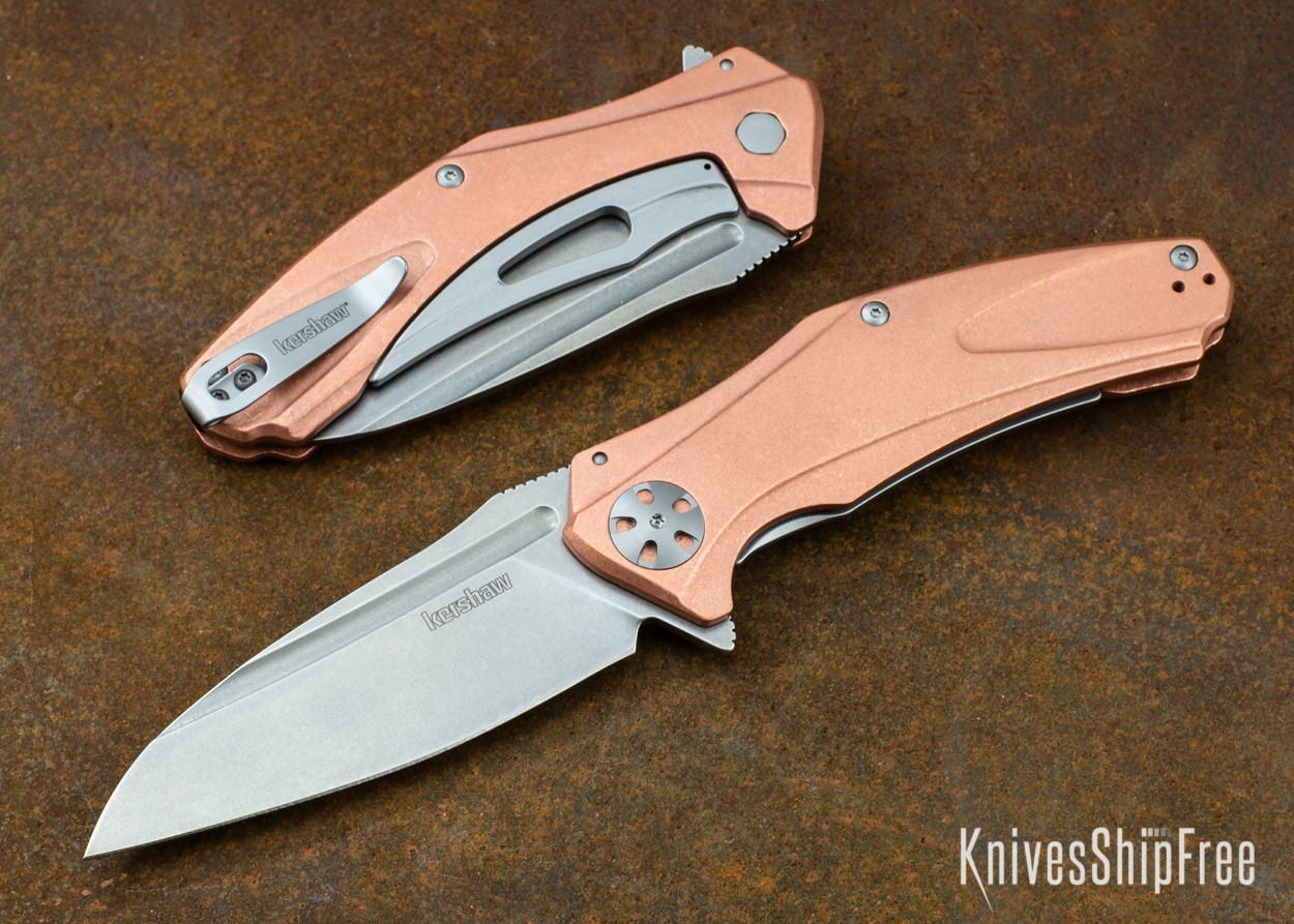 Kershaw Knives: Copper Natrix XL - D2 Tool Steel - KVT Bearings