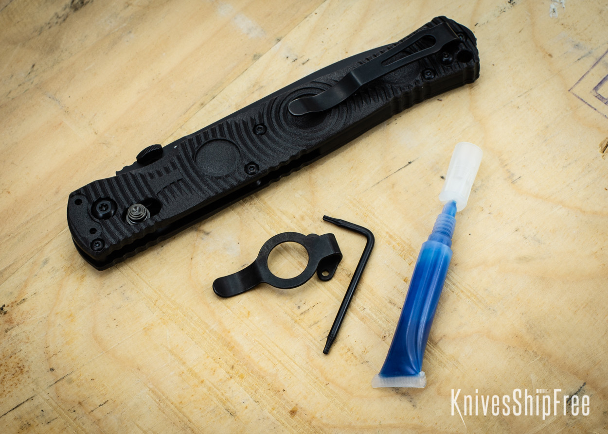 Benchmade Knives: 391SBK SOCP Tactical Folder - Black CF-Elite