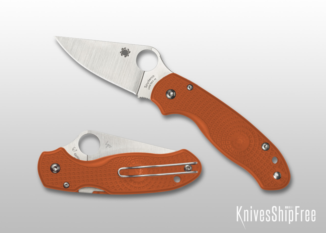 Spyderco: Para 3 Lightweight Sprint Run - Burnt Orange FRN - REX