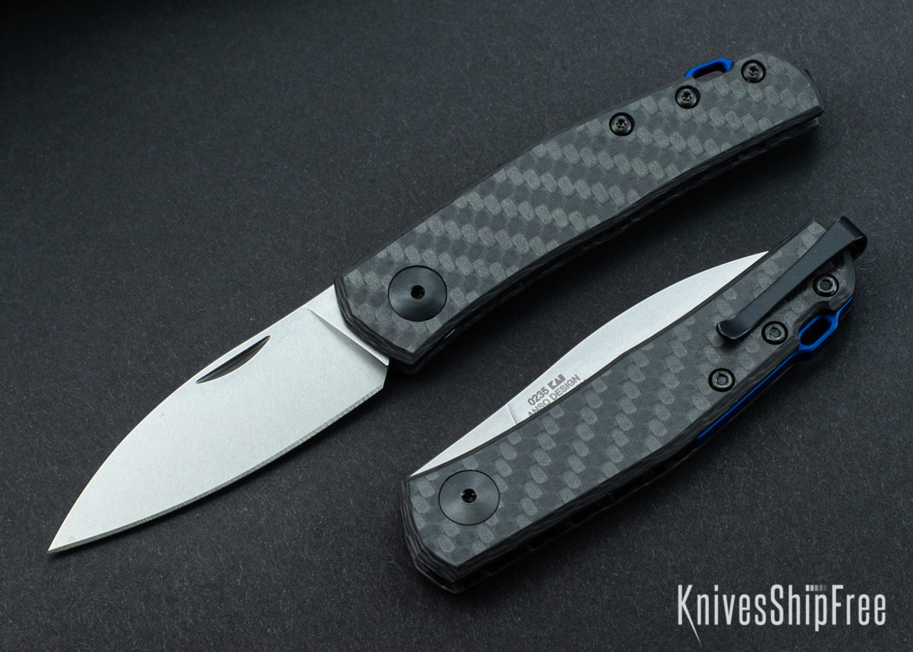 Zero Tolerance: 0235 Anso Slipjoint - Carbon Fiber - Spear Point 