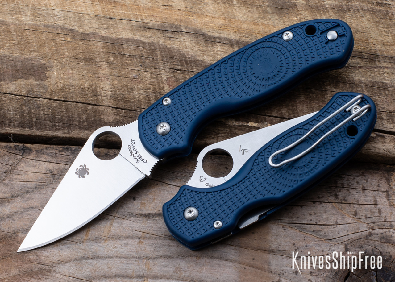 Spyderco: Para 3 Lightweight - Cobalt Blue FRN - CPM SPY27 - C223PCBL