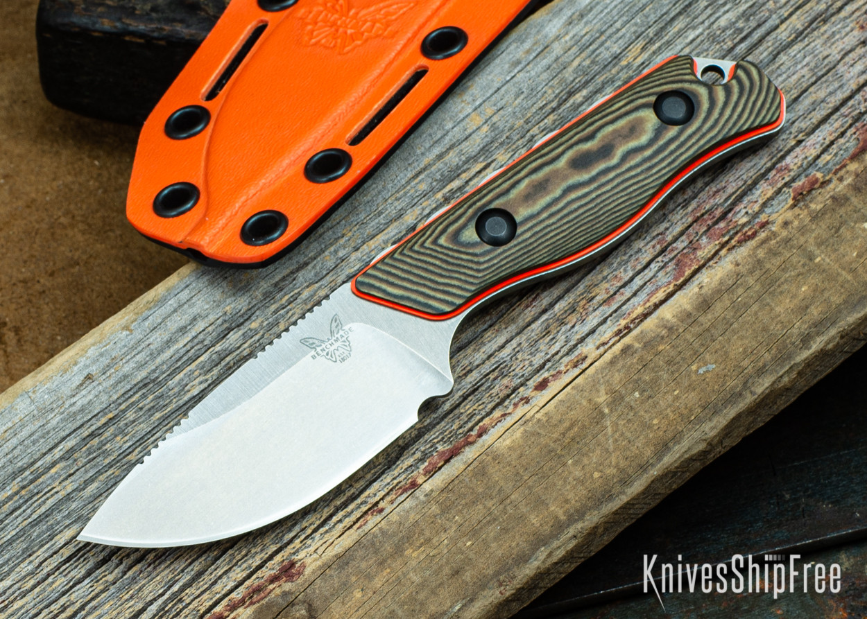 Benchmade Knives: 15017-1 Hidden Canyon Hunter - Richlite / Orange